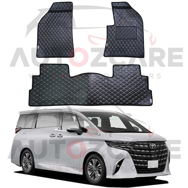 Toyota Alphard 7D Floor Mats (Flat Style) 15PCS - Model 2015-2025