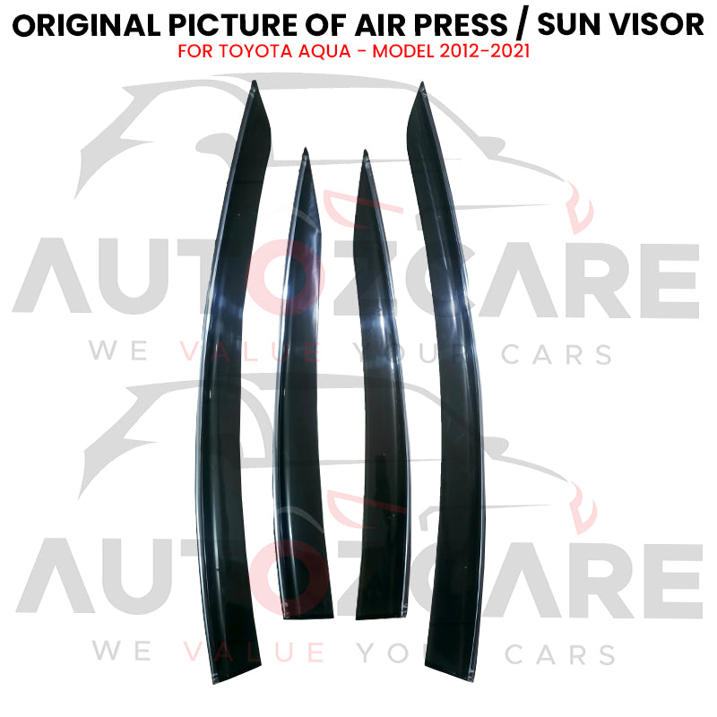 Toyota Aqua Air press sun visor with chrome - Model 2012-2021