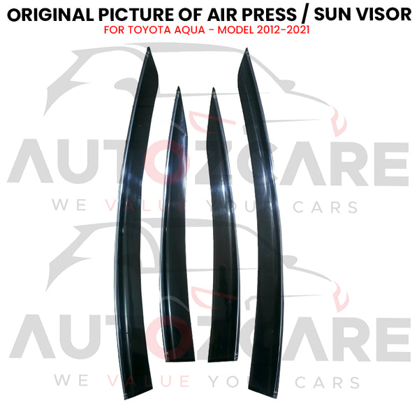 Toyota Aqua Air press sun visor with chrome - Model 2012-2021