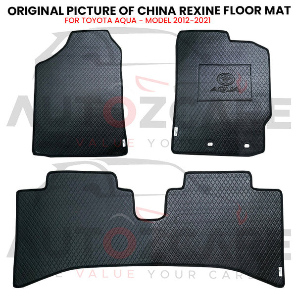 Toyota Aqua China Rexine Floor Mat 3PCS - Model 2012-2021