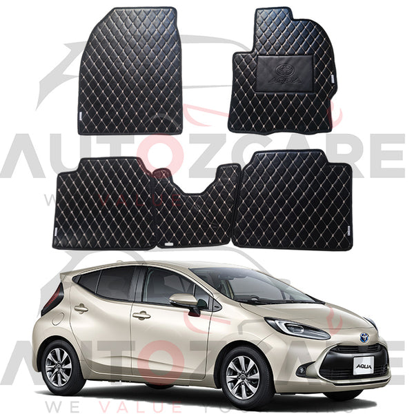 Toyota Aqua 7D Floor Mat ( Flat Style ) - Model 2022-2025