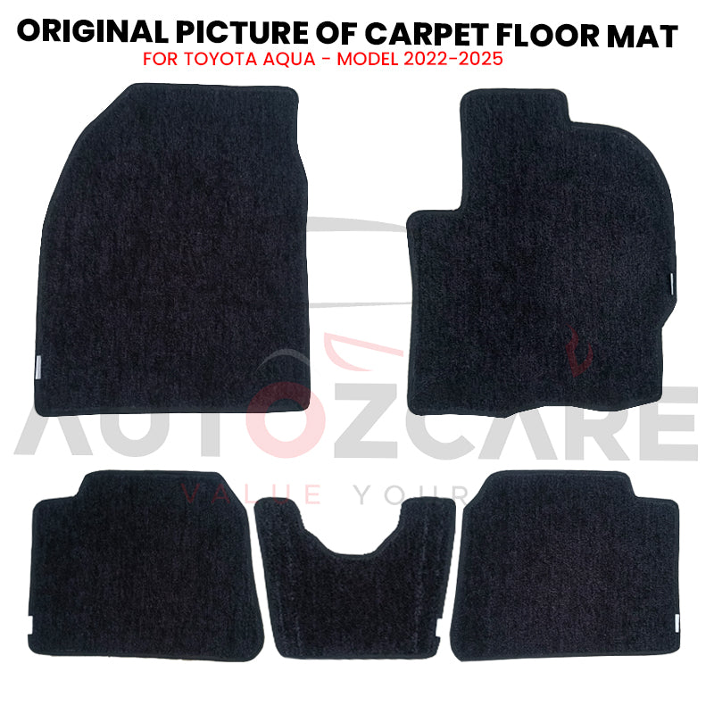 Toyota Aqua Genuine Fitting Carpet Floor Mat 5PCS - Model 2022-2025