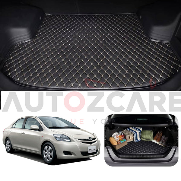 Toyota Belta 7D Custom Car Trunk Mat - Model 2005-2012