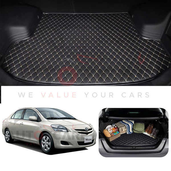 Toyota Belta 7D Custom Car Trunk Mat - Model 2005-2012