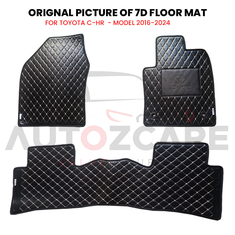 Toyota C-HR 7D Floor Mat ( Flat Style ) - Model 2016-2024