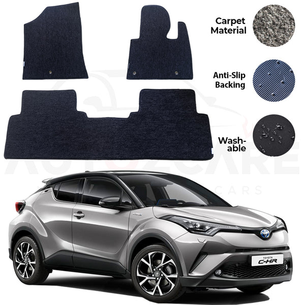 Toyota C-HR Genuine Fitting Carpet Floor Mat 3PCS - Model 2016-2024