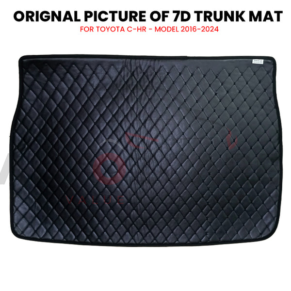 Toyota C-HR 7D Custom Car Trunk Mat - Model 2016-2024