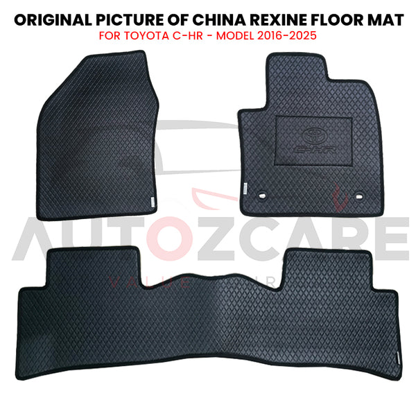 Toyota C-HR China Rexine Floor Mat 3PCS - Model 2016-2025