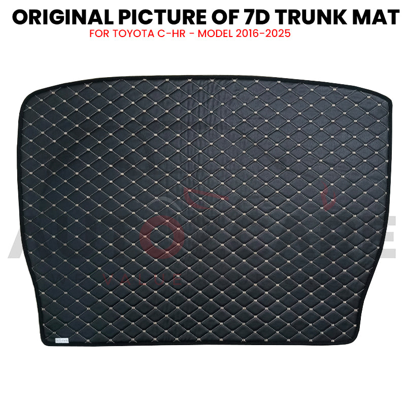 Toyota C-HR 7D Custom Car Trunk Mat - Model 2016-2025