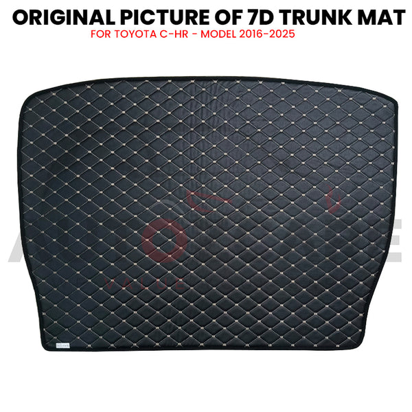 Toyota C-HR 7D Custom Car Trunk Mat - Model 2016-2025