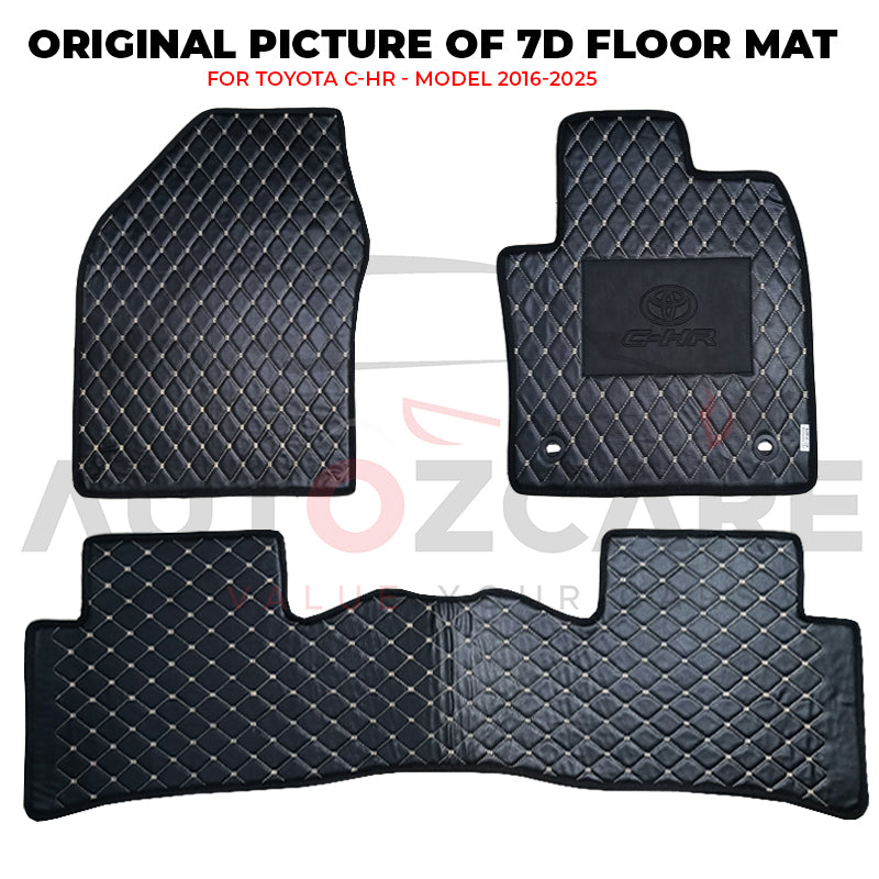 Toyota C-HR 7D Floor Mat ( Flat Style ) - Model 2016-2025