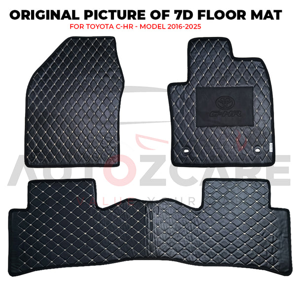 Toyota C-HR 7D Floor Mat ( Flat Style ) - Model 2016-2025