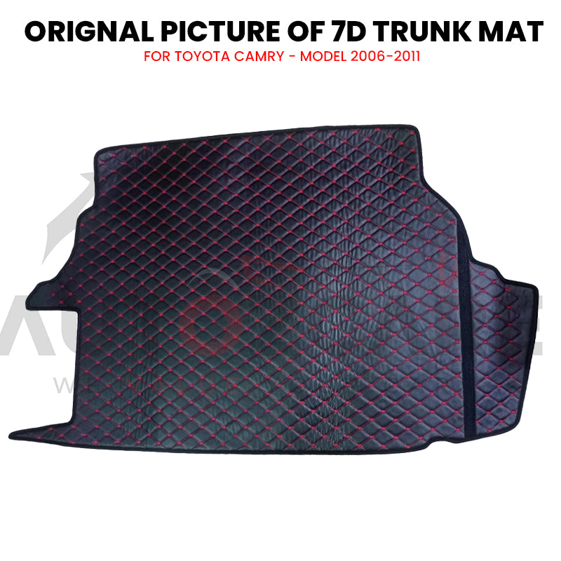 Toyota Camry 7D Custom Car Trunk Mat - Model 2006-2011