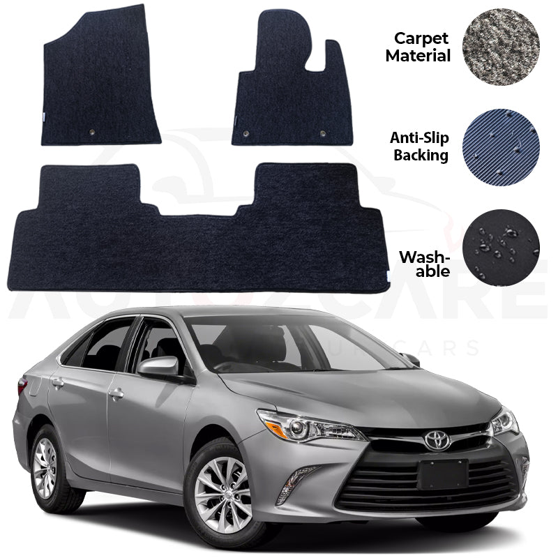 Toyota Camry Genuine Fitting Carpet Floor Mat 3PCS - Model 2012-2017