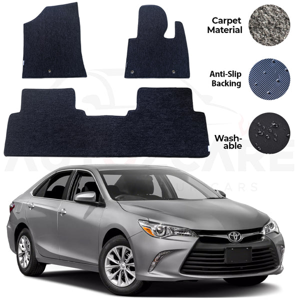 Toyota Camry Genuine Fitting Carpet Floor Mat 3PCS - Model 2012-2017