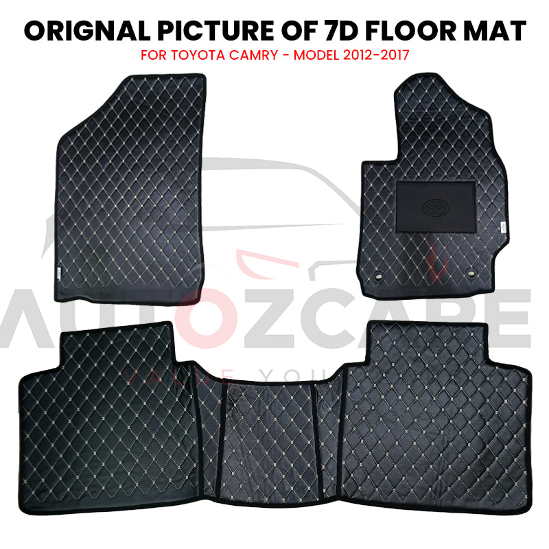 Toyota Camry 7D Floor Mat ( Flat Style ) - Model 2012-2017