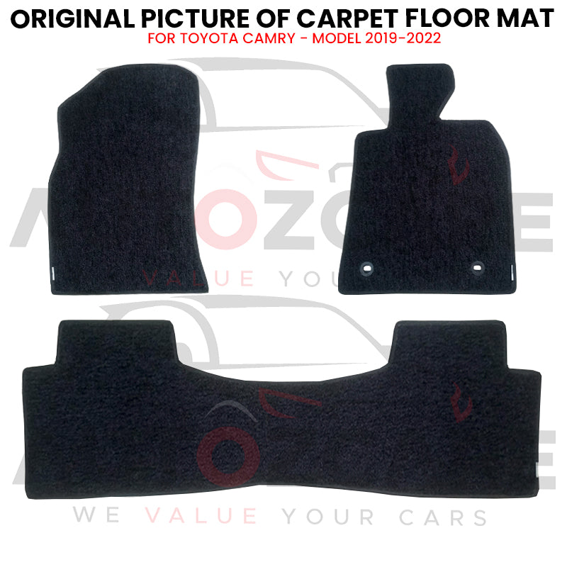 Toyota Camry Genuine Fitting Carpet Floor Mat 3PCS - Model 2019-2022