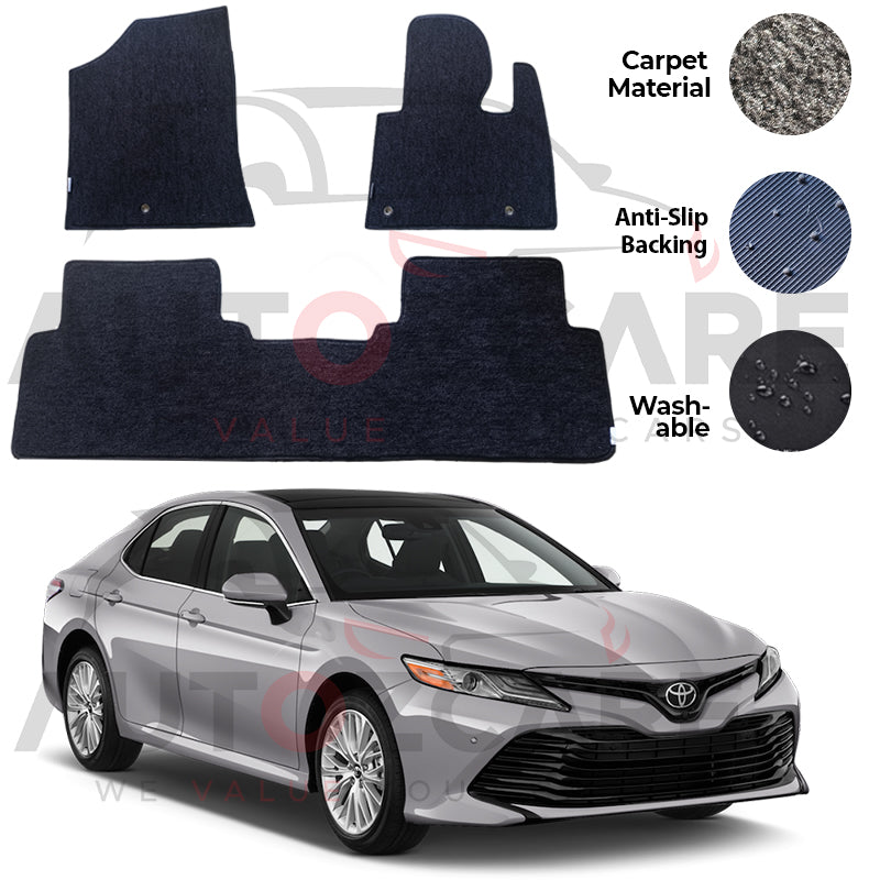 Toyota Camry Genuine Fitting Carpet Floor Mat 3PCS - Model 2019-2022