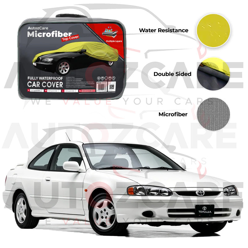 Toyota Corolla Microfiber Car Top Cover - Model 1995-2002
