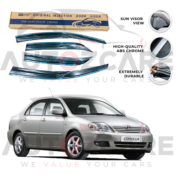 Toyota Corolla Air press sun visor with chrome - Model 2003-2008