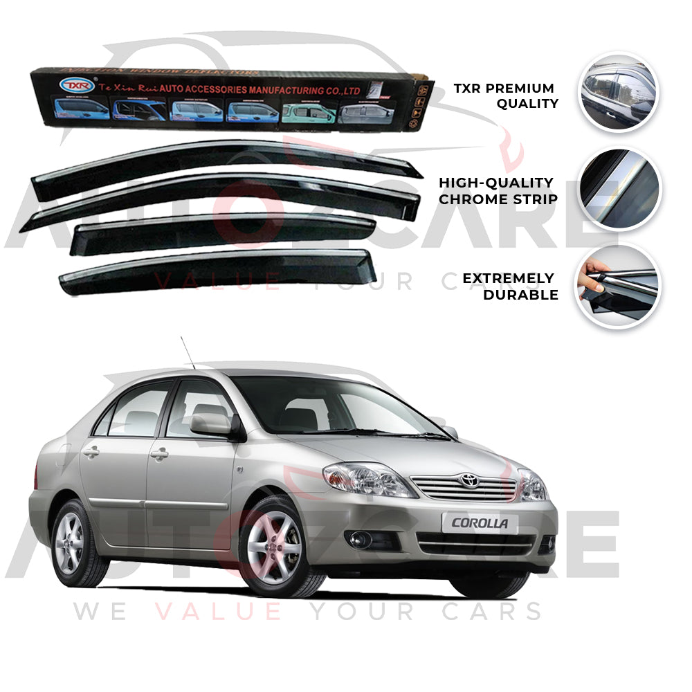 Toyota Corolla TXR Air press sun visor with chrome - Model 2003-2008