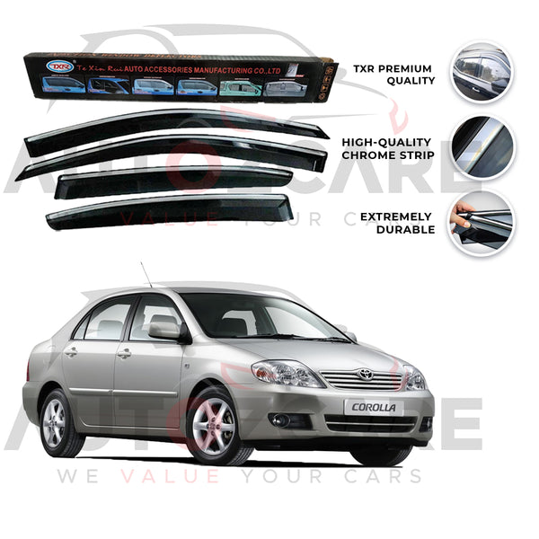 Toyota Corolla TXR Air press sun visor with chrome - Model 2003-2008