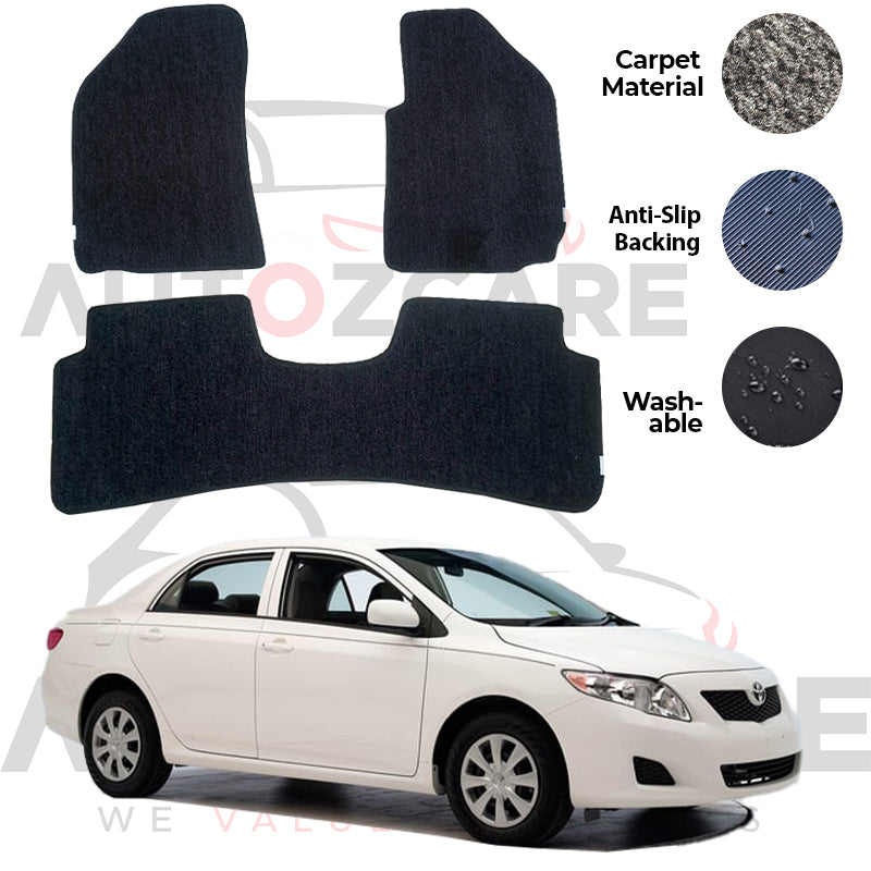 Toyota Corolla Genuine Fitting Carpet Floor Mat 3PCS - Model 2009-2013