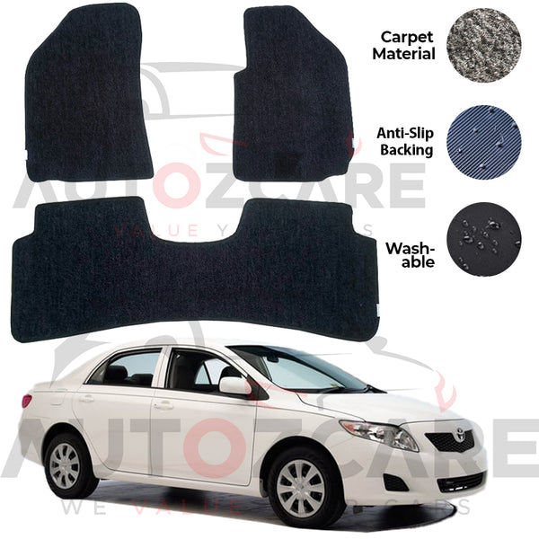 Toyota Corolla Genuine Fitting Carpet Floor Mat 3PCS - Model 2009-2013