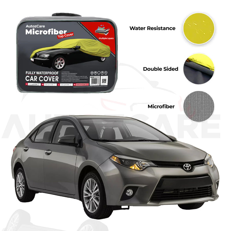 Toyota Corolla Microfiber Car Top Cover - Model 2014-2024