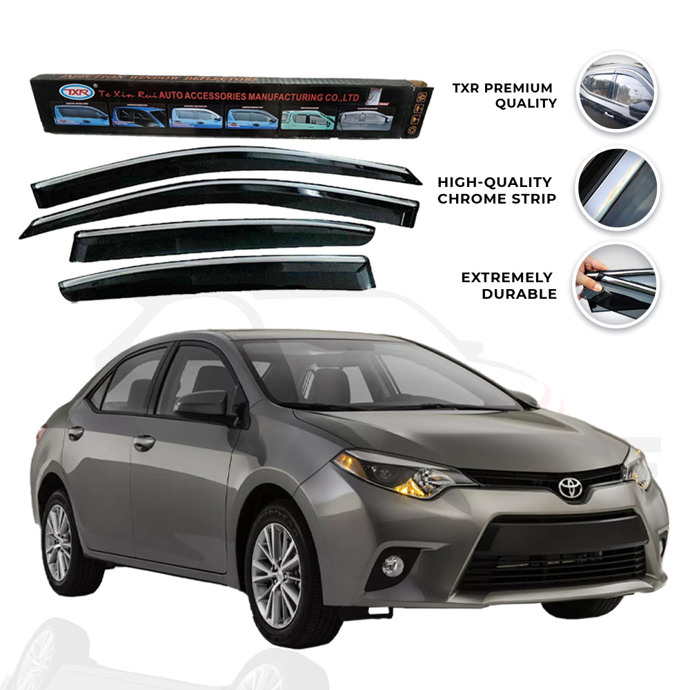 Toyota Corolla TXR Air press sun visor with chrome model 2014-2024