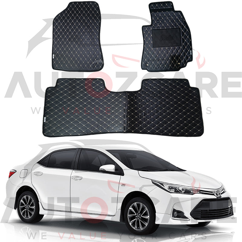 Toyota Corolla 7D Floor Mat ( Flat Style ) - Model 2014-2025