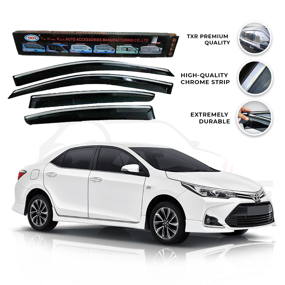 Toyota Corolla TXR Air press sun visor with chrome model 2014-2025