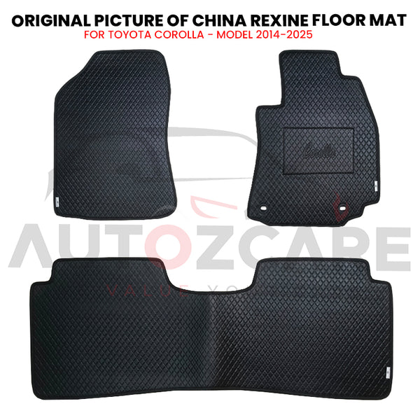 Toyota Corolla China Rexine Floor Mat 3PCS - Model 2014-2025