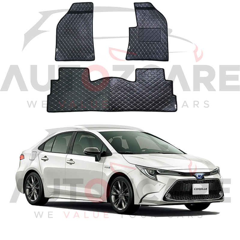 Toyota Corolla Hybrid 7D Floor Mat ( Flat Style ) 4PCS - Model 2018-2025