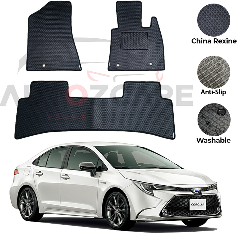 Toyota Corolla Hybrid China Rexine Floor Mat 4PCS - Model 2018-2025