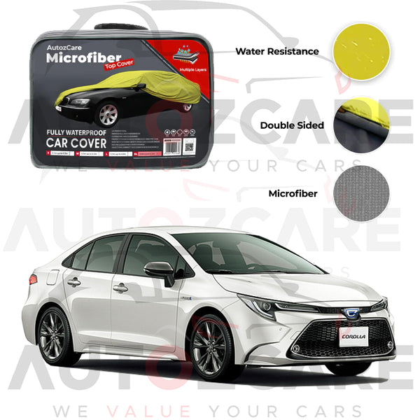 Toyota Corolla Hybrid Microfiber Car Top Cover - Model 2018-2025