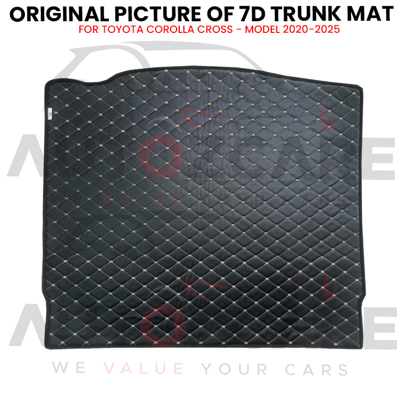 Toyota Corolla Cross 7D Custom Car Trunk Mat - Model 2020-2025