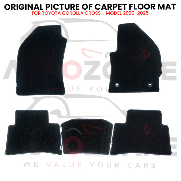 Toyota Corolla Cross Genuine Fitting Carpet Floor Mat 5PCS - Model 2020-2025