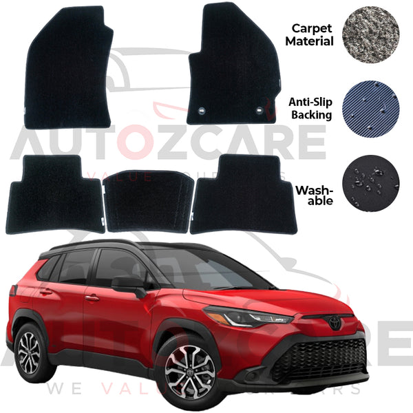Toyota Corolla Cross Genuine Fitting Carpet Floor Mat 5PCS - Model 2020-2025