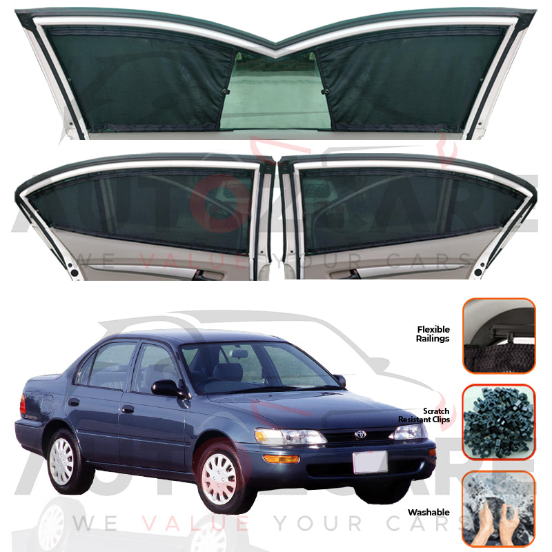 Toyota Corolla Custom Car Sliding Curtains - Model 1987-1994