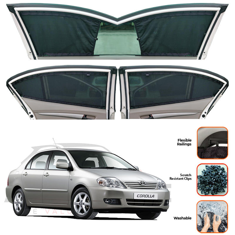 Toyota Corolla Custom Car Sliding Curtains - Model 2003-2008