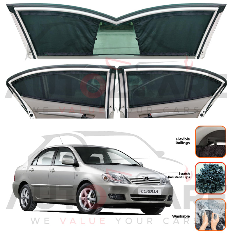 Toyota Corolla Custom Car Sliding Curtains - Model 2003-2008