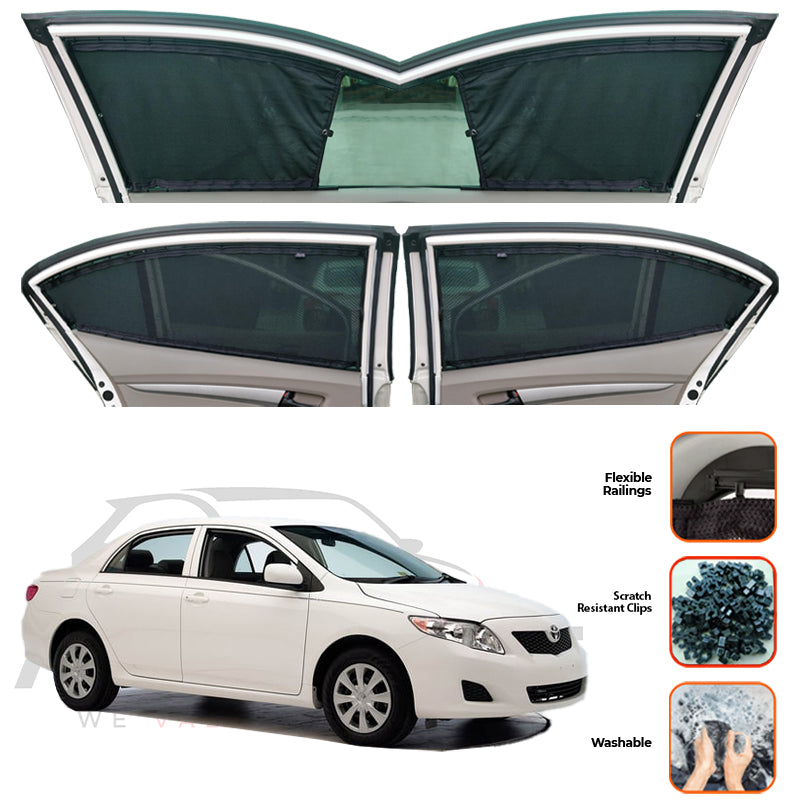 Toyota Corolla Custom Car Sliding Curtains - Model 2009-2013