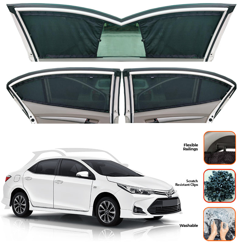 Toyota Corolla  Custom Car Sliding Curtains - Model 2014-2025