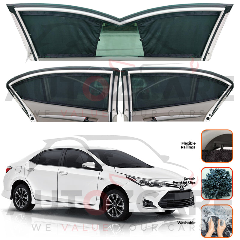 Toyota Corolla  Custom Car Sliding Curtains - Model 2014-2025