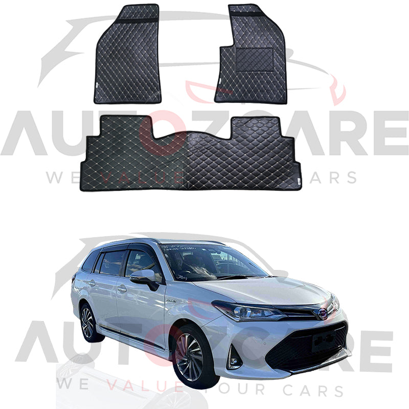 Toyota Corolla Fielder 7D Floor Mat ( Flat Style ) - Model 2013-2025