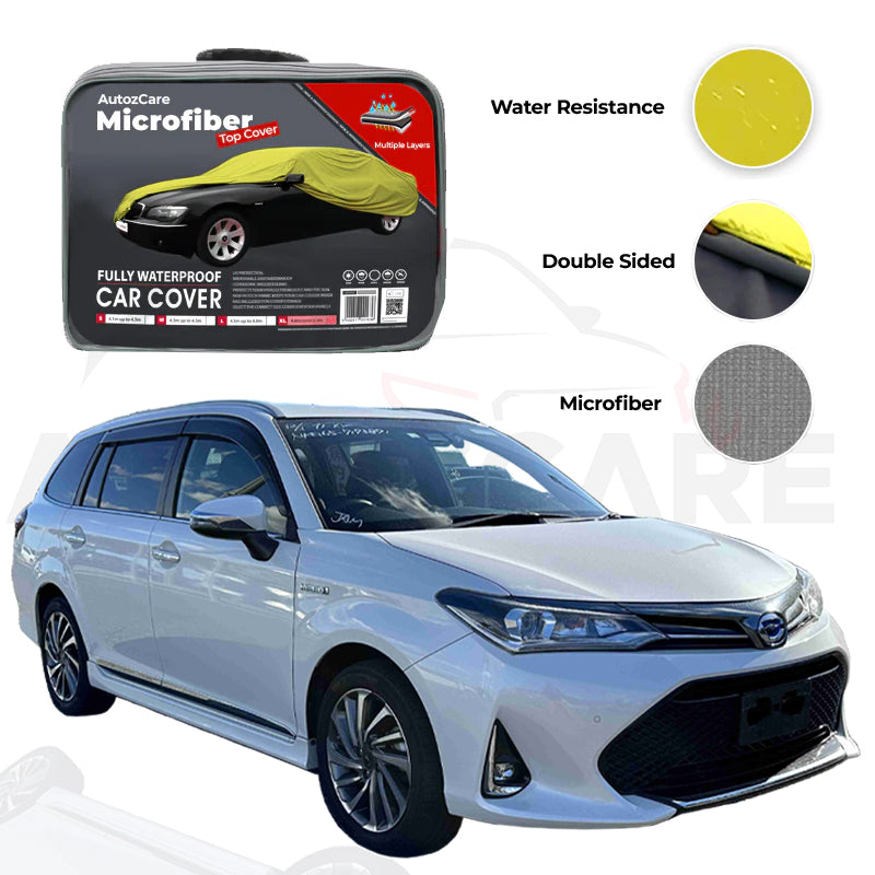 Toyota Corolla Fielder Microfiber Car Top Cover - Model 2013-2019