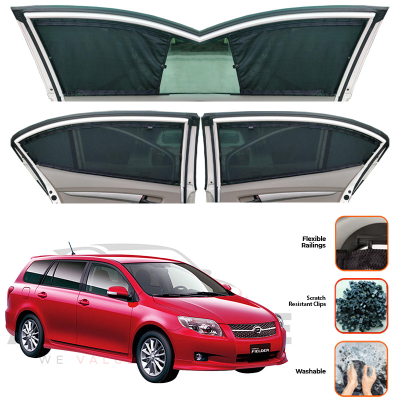 Toyota Corolla Fielder  Custom Car Sliding Curtains - Model 2006-2012