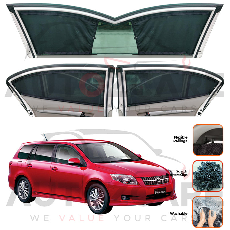 Toyota Corolla Fielder  Custom Car Sliding Curtains - Model 2006-2012