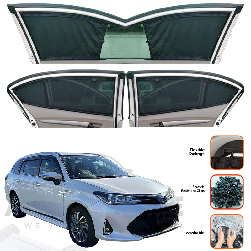 Toyota Corolla Fielder Custom Car Sliding Curtains - Model 2013-2025